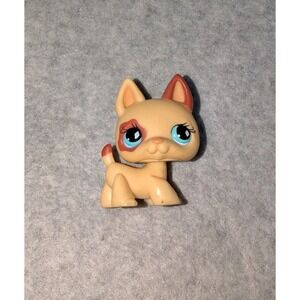Hasbro Littlest Pet Shop #744 German Shepard Puppy Dog Light Brown 2007